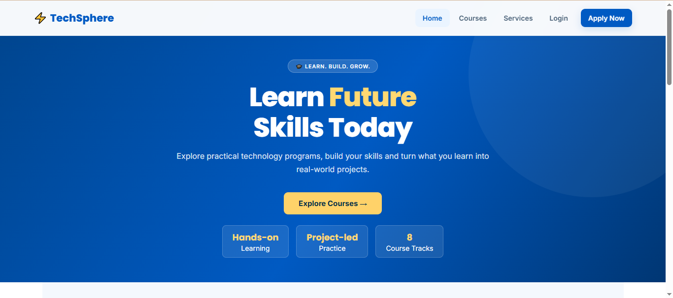TechSphere application preview